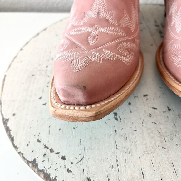 Lane LEXINGTON Over the Knee Womens Cowboy Boots 8 Pink Western Cowgirl Lace Up - Picture 10 of 15